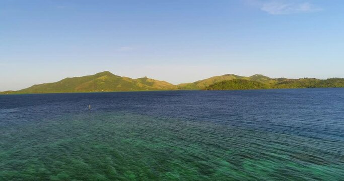 Dolly Shot of Matacawalevu Island in Fiji