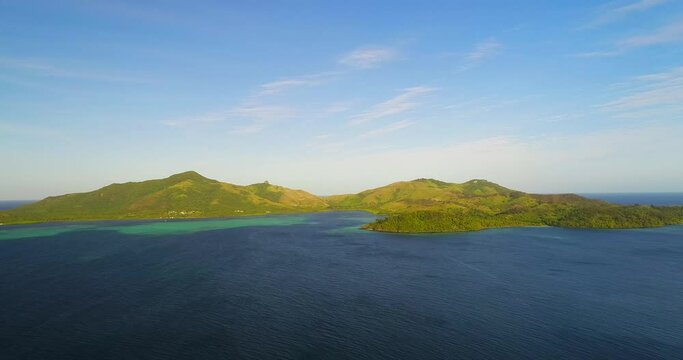 View of Matacawalevu Island in Fiji