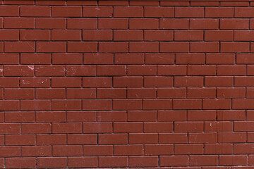 Brick red wall background