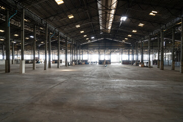 space at abandoned warehouse