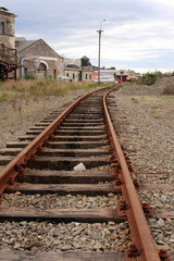 Fototapeta na wymiar Vintage railway track