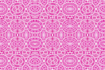 Colorful African fabric - Patchwork of patterns, illustration 