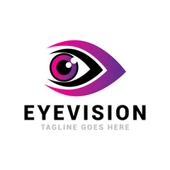 Vision Eye logo icon vector template.