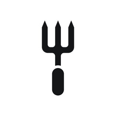 Garden fork icon design. vector illustration