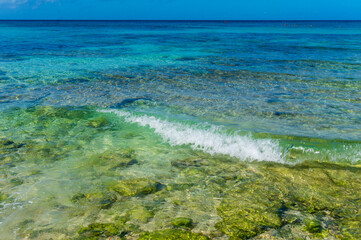 Fototapeta na wymiar Beautiful beach in Boracay Island in the Philippines. Travel and holiday.