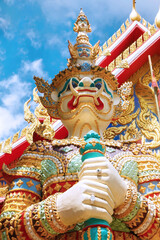 Fototapeta na wymiar Thai giant demon Yaksha statue.