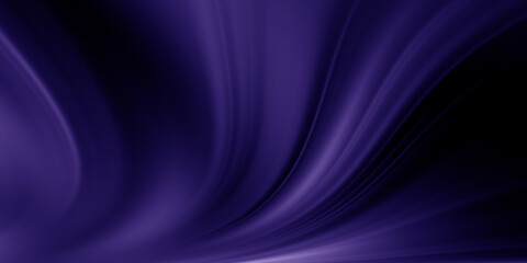 Naklejka na ściany i meble Abstract blue and purple liquid wavy shapes futuristic banner. Glowing retro waves background 