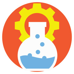 Flask With Gear