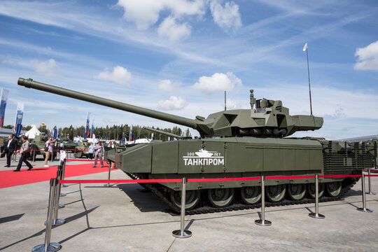 Tank T-14 "Armata" at the exhibition of the International Military-Technical Forum "Army-2020". Patriot Park, Odintsovo, Moscow Region, Russia
