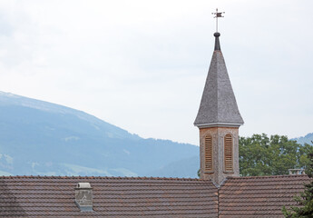 Ancient small church tower