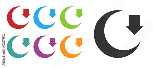 Black Moon Icon Isolated On White Background Set Icons Colorful Vector Wall Mural Kostiantyn Black Moon Icon Isolated On White Background Set Icons Colorful Vector Wall Mural Kostiantyn