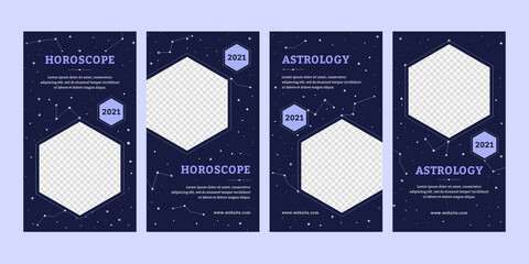 Astrology social media set.