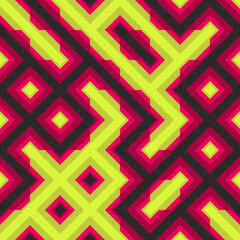 Abstract Geometric Pattern generative computational art illustration
