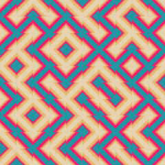 Abstract Geometric Pattern generative computational art illustration