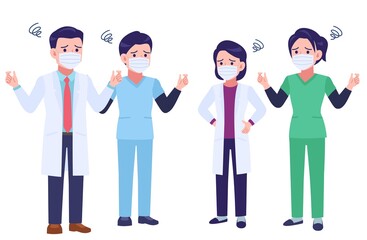 マスクをした医療従事者