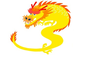 春節　dragon