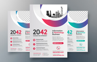 City Background Business Book Cover Design Template