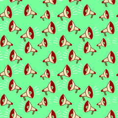 Speaker pattern. Attention symbol. For communication, loud music.