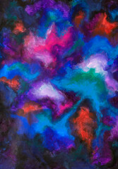 Obraz na płótnie Canvas abstract background with cosmic energy swirling effect, colorful dynamic movement.