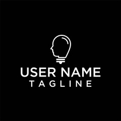 unique lamp logo design inspiration with people