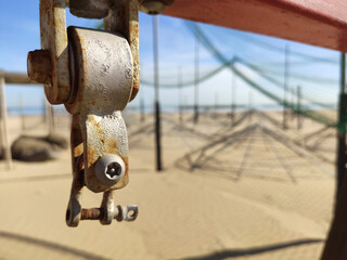 Gancio altalena in spiaggia