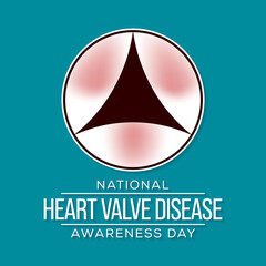 Vector illustration on the theme of Heart Valve disease awareness day observed each year on February 22nd.