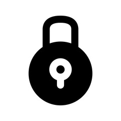 Padlock icon vector