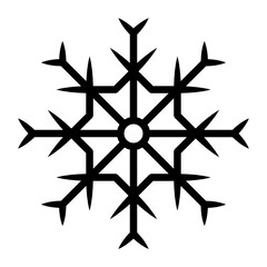 Snowflakes Concept Vector Glyph Icon Design, Happy New Year 2021 Symbol on white background, HNY Wishes Sign,