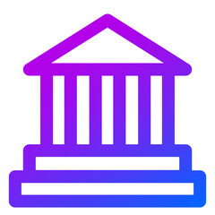 Bank icon vector