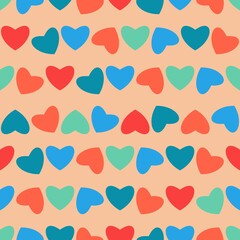seamless pattern with hearts