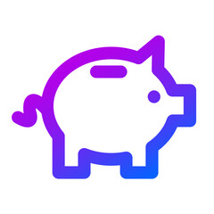 Piggy bank icon