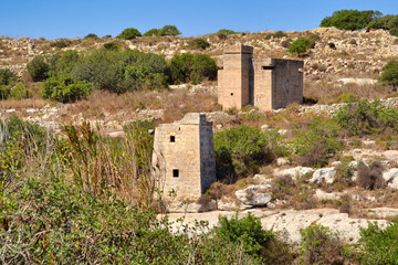 Park territory of prehistoric Ghar Dalam cave in Birzebbuga, Malta