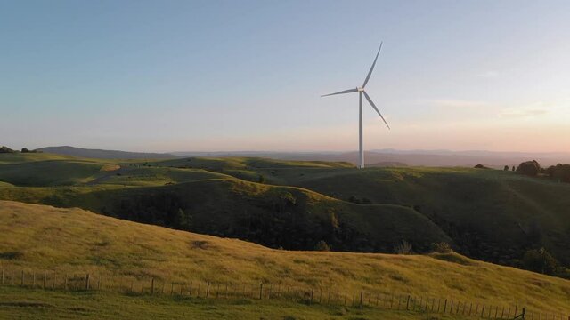 Aeriel: Te Uku wind farm, Raglan, New Zealand