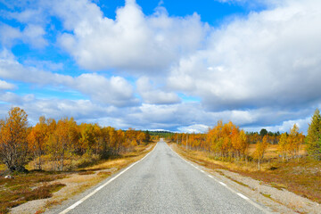 Einsamkeit in Mittelschweden im Herbst