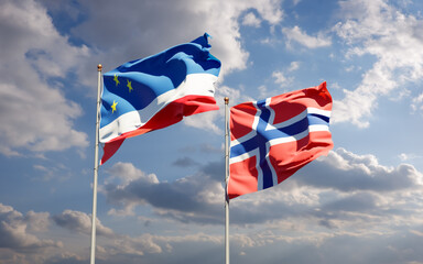 Flags of Gagauzia and Norway.