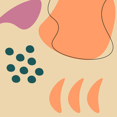 Hand drawn various shapes and doodle objects. Set of  abstract contemporary modern trendy vector. Perfect for textile prints. 