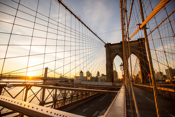 Sunrise at Brooklyn Bridge