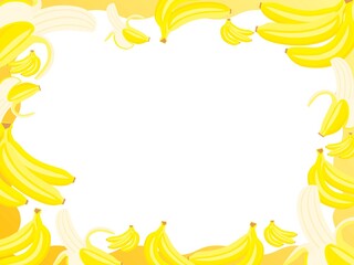 黄色いバナナのフレーム	
