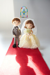 あみぐるみ人形　ウエディング