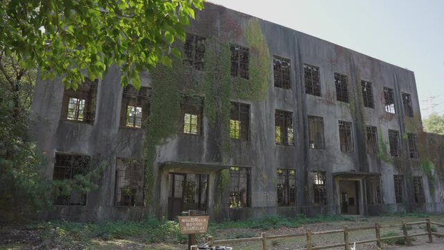 Okunoshima Japan, Abandoned power station on rabbit island