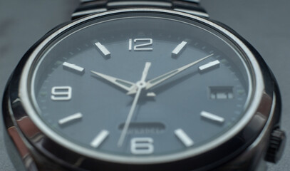 Analog watch close-up