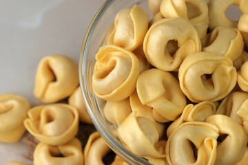 Tortellini traditional italian dumplings