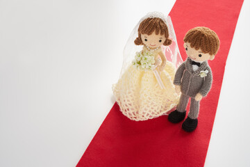 あみぐるみ人形　ウエディング