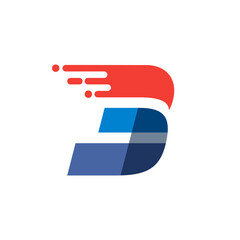 Number three fast speed motion logo.