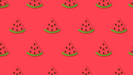 seamless background with watermelon, vegetable