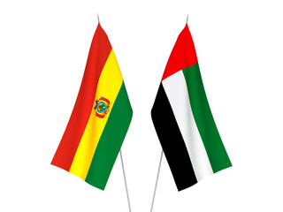 United Arab Emirates and Bolivia flags