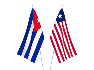Cuba and Liberia flags
