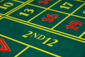 Roulette casino close up. Gambling