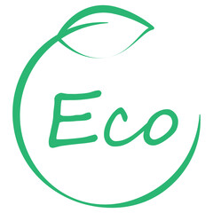 Eco icon vector. Ecology logo isolated on white background. Trendy eco icon. Eco logo for banner, poster, placard, label and icon. Eco logo vector