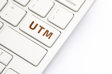 UTM - Urchin Tracking Module. Parameter in the URL used by marketers on the keyboard.